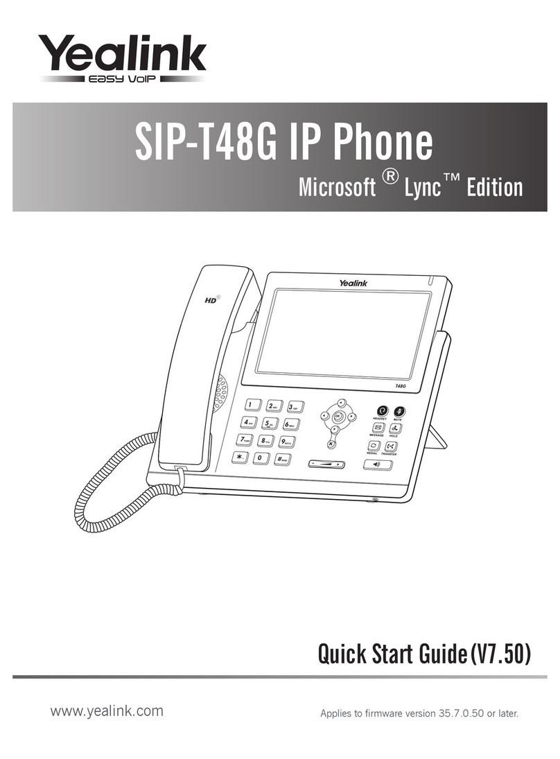 Yealink Yealink SIP-T48G User manual