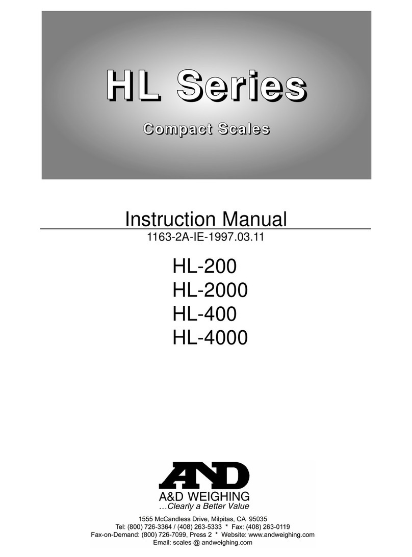 A&D HL-200 instruction manual