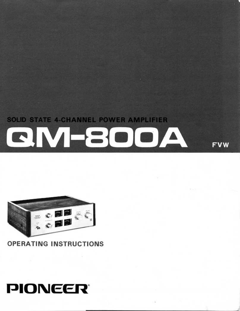 Pioneer QM-800A operating instructions