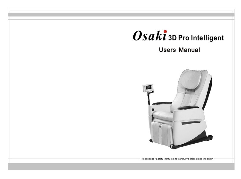 Osaki 3D Pro Intelligent User manual
