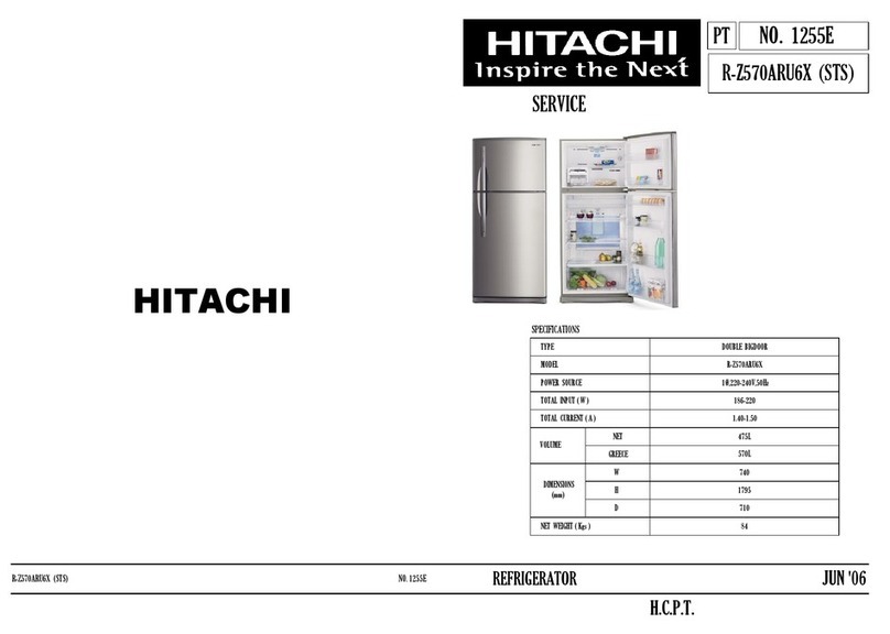 Hitachi R-Z570ARU6X User manual