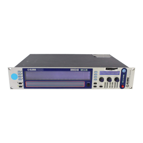 Klark Teknik HELIX SYSTEM DN9344 Operator's manual