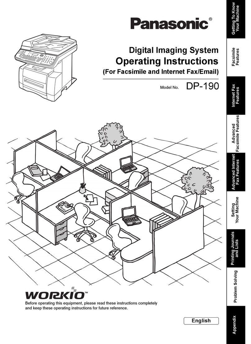 Panasonic DP-190 User manual