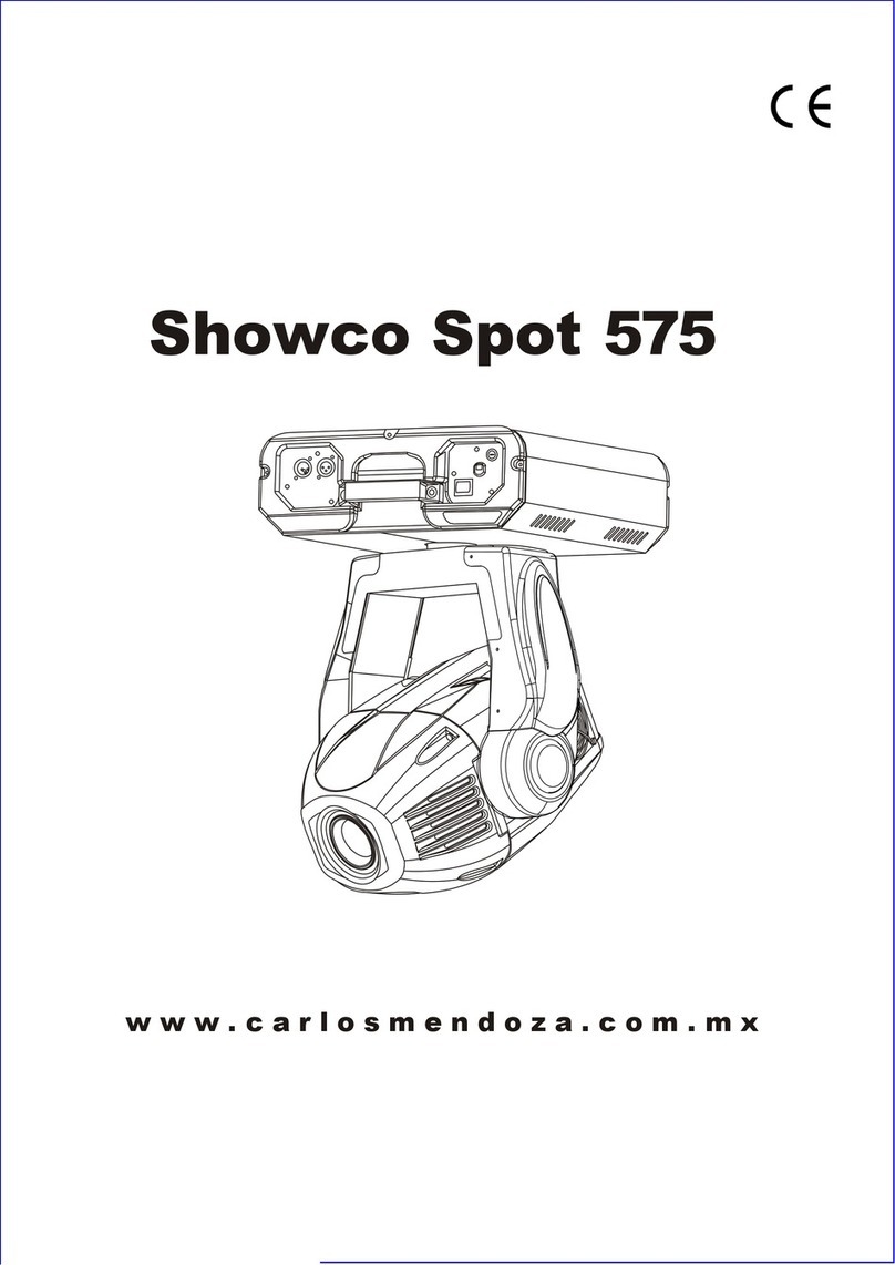 Showco Spot 575 instruction manual