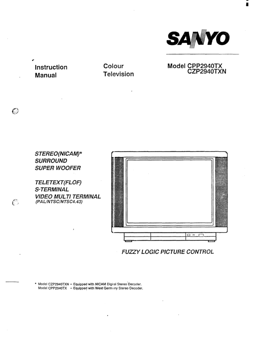 Sanyo CPP2940TX User manual Sanyo CPP2940TX User manual