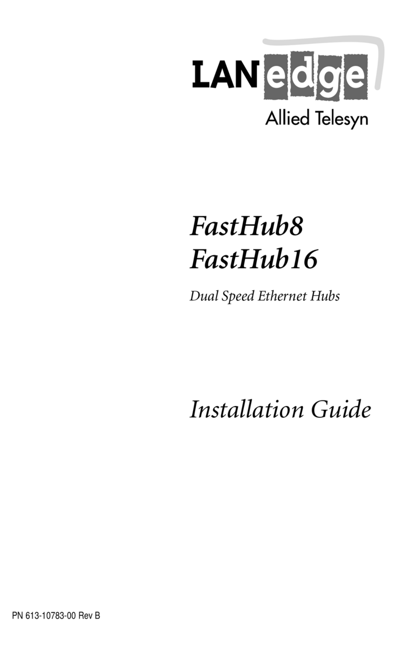 Allied Telesis LanEdge FastHub16 installation guide