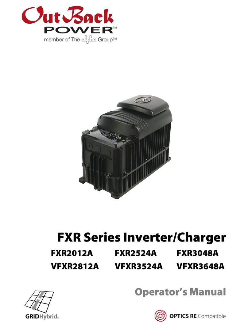 Outback FXR2012A Operator's manual