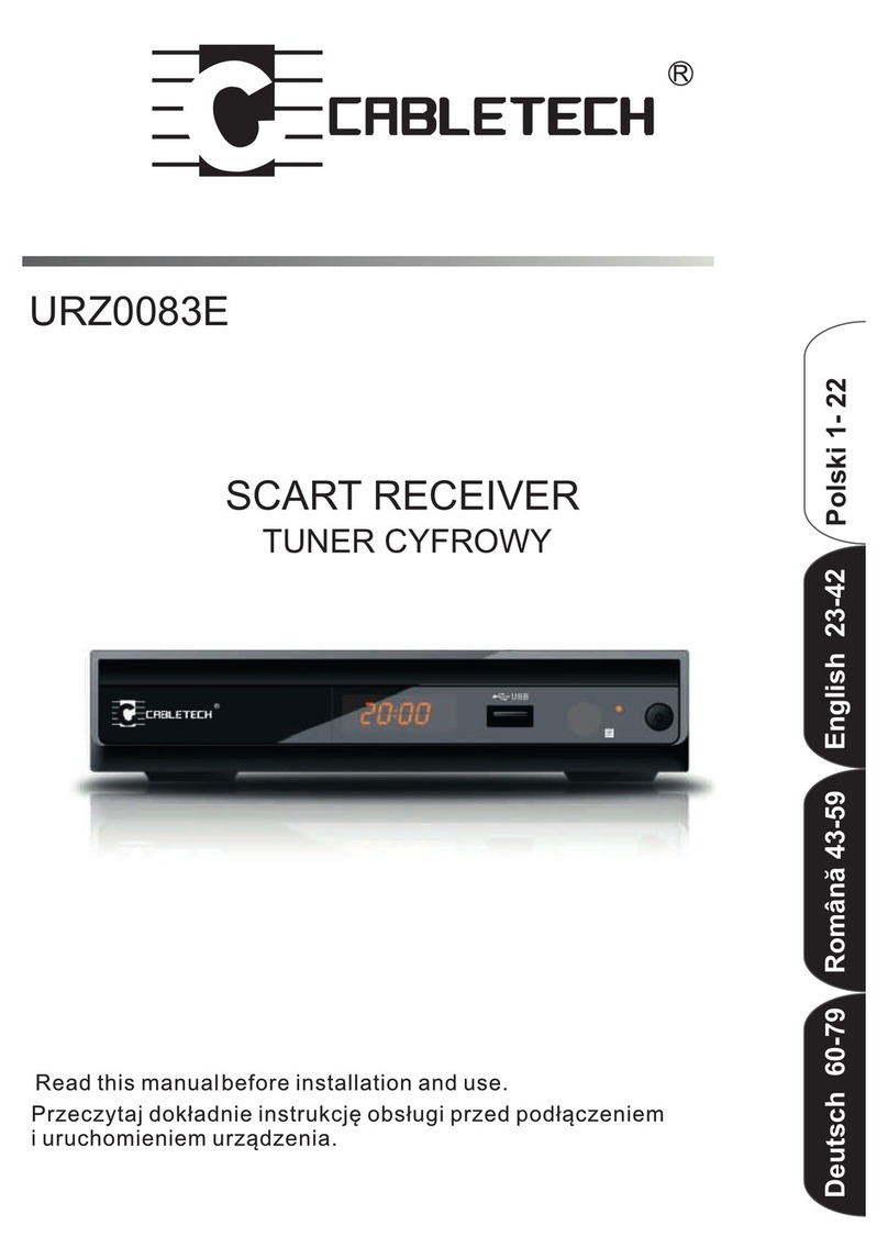 Cabletech URZ0083E manual