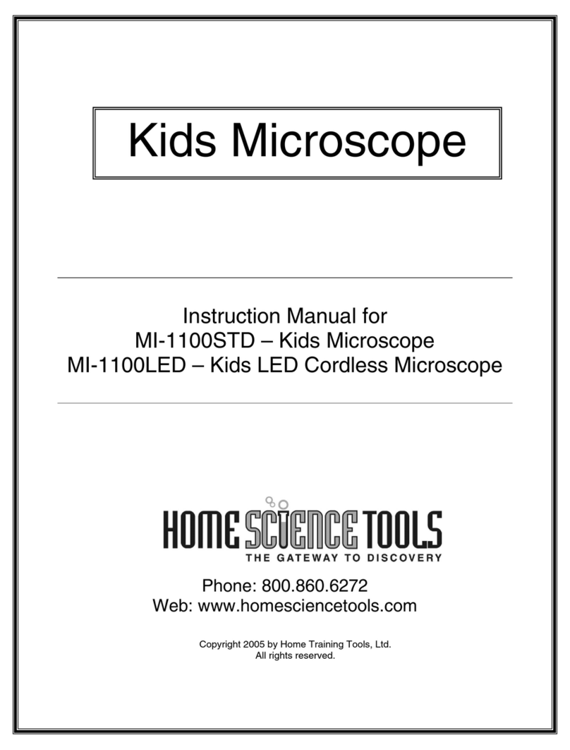 Home Science Tools MI-1100STD User manual