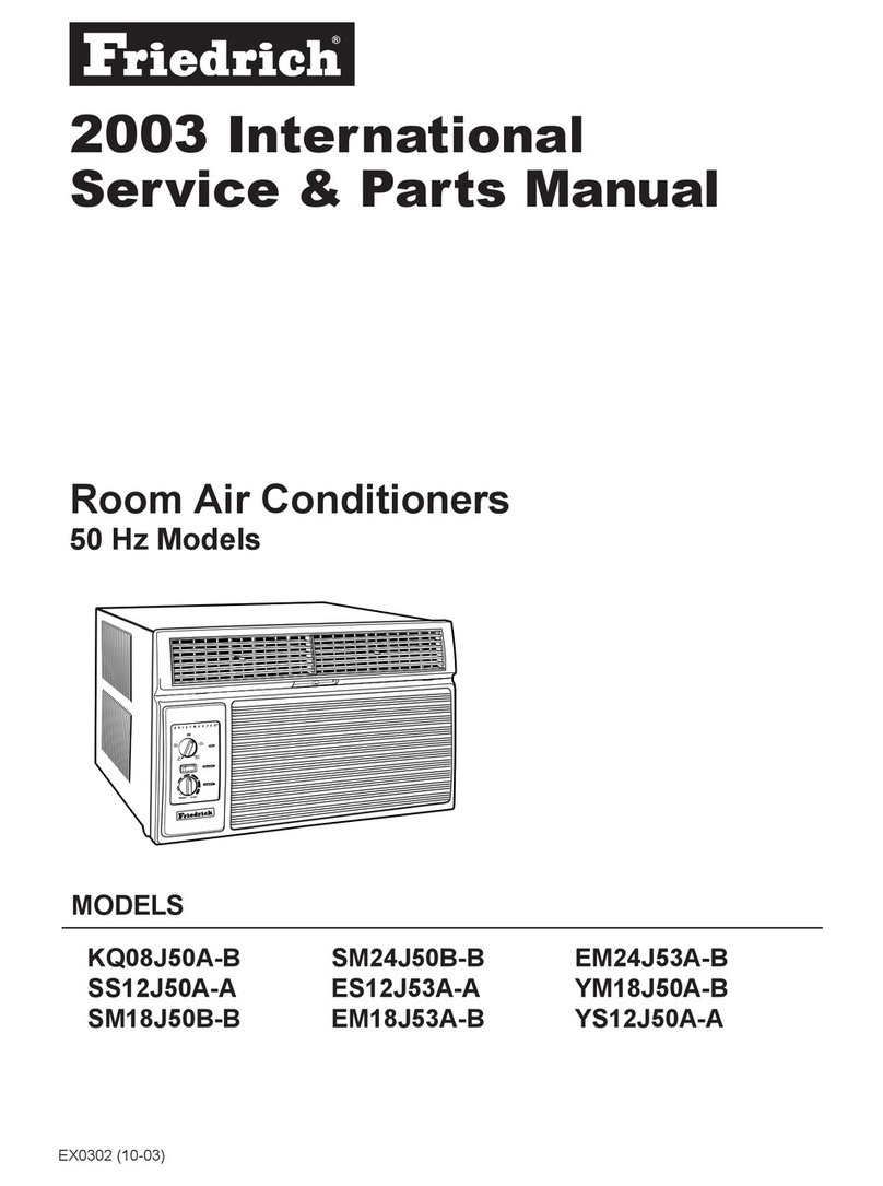Friedrich KQ08J50A-B Guide Friedrich KQ08J50A-B Guide