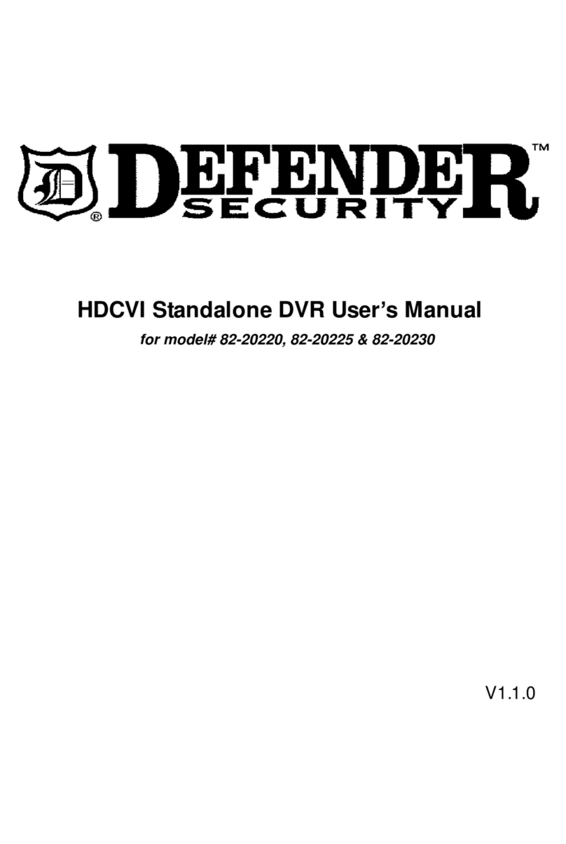 Defender Security 82-20220 User manual Defender Security 82-20220 User manual