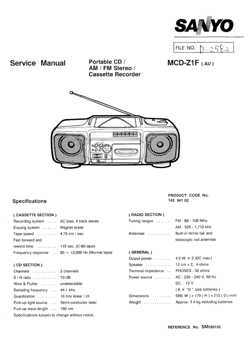 Sanyo MCD-Z1F User manual Sanyo MCD-Z1F User manual