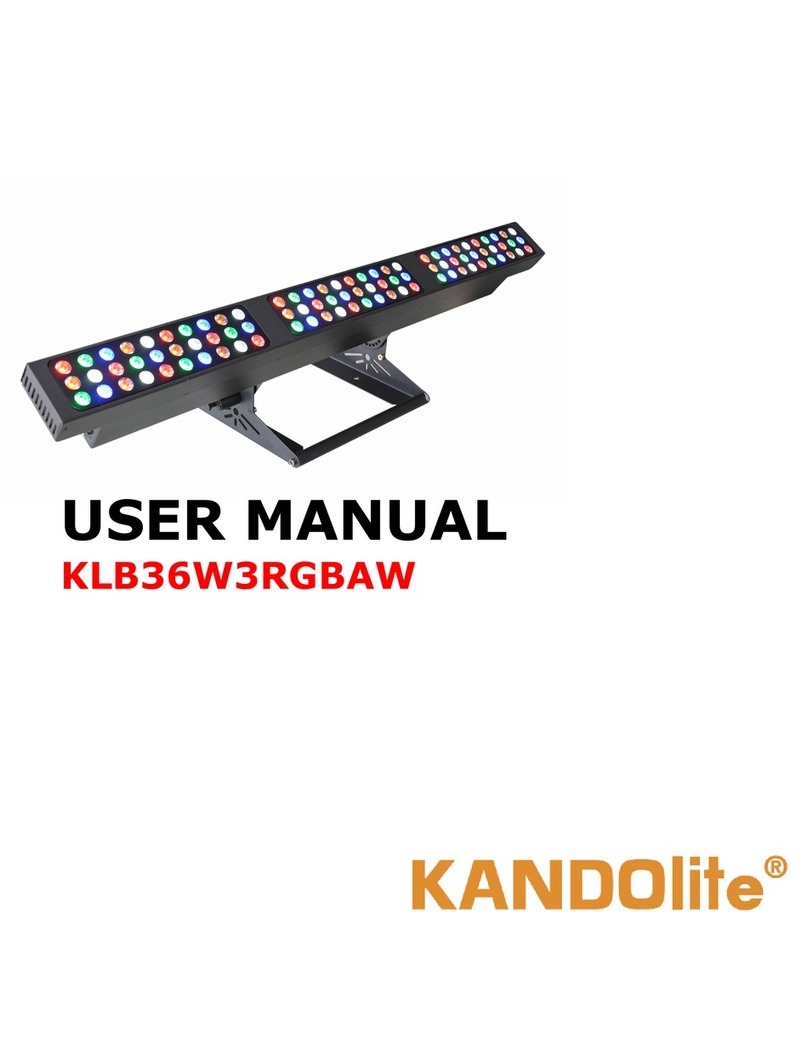 Kandolite KLB36W3RGBAW User manual