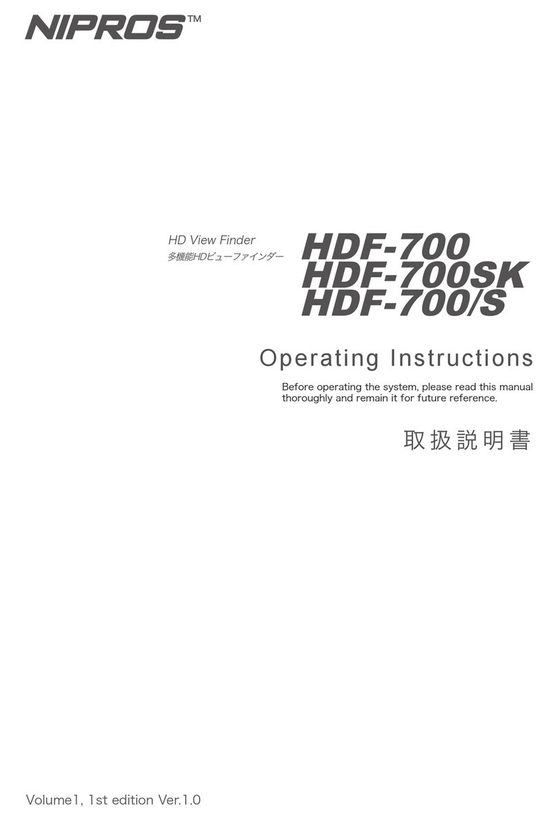 NIPROS HD View Finder HDF-700 User manual