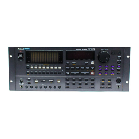 Akai DR16 pro Operator's manual