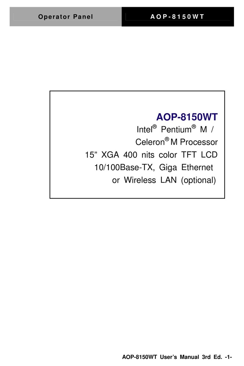 Aaeon AOP-8150WT user manual