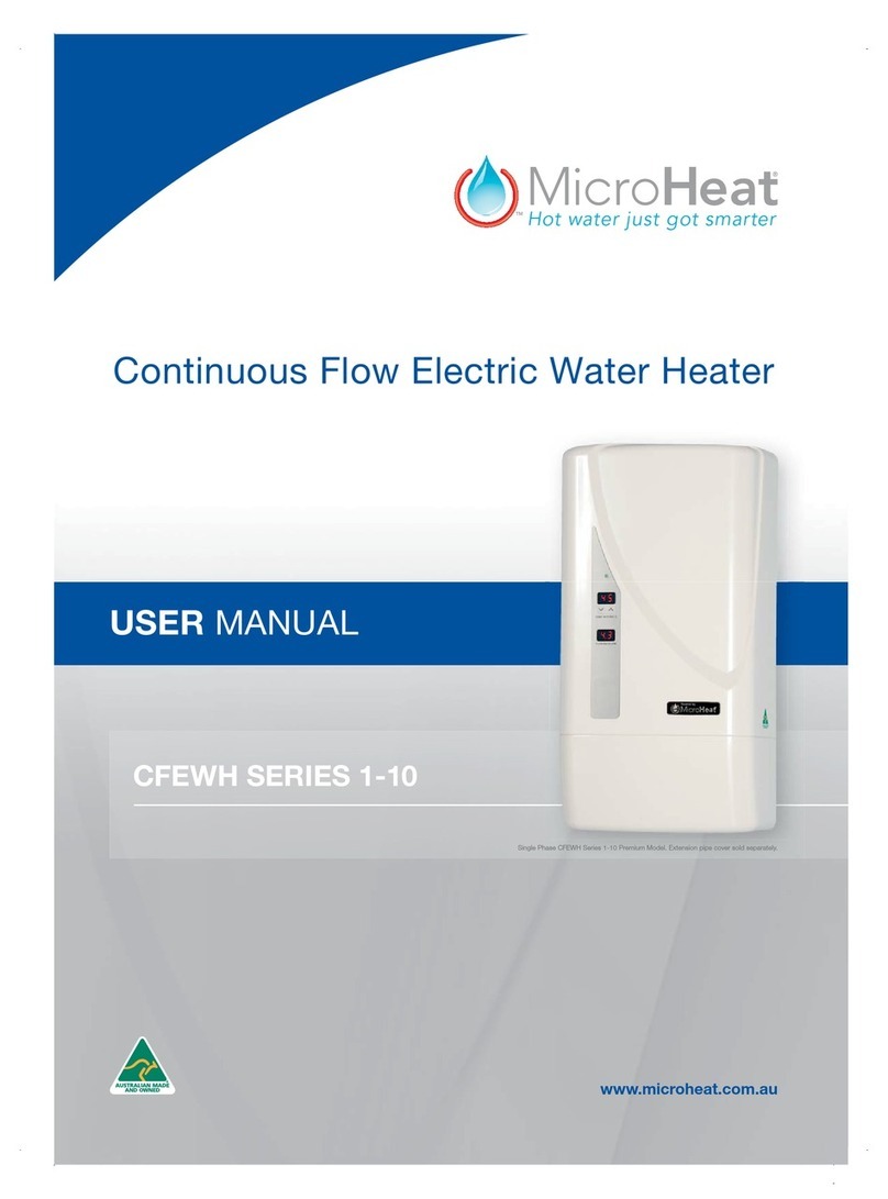 MicroHeat CFEWH SERIES 1-10P User manual