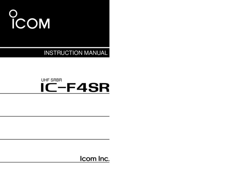 Icom IC-F4SR User manual