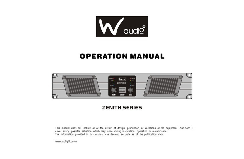 Waudio ZENITH 2K5 Operation manual