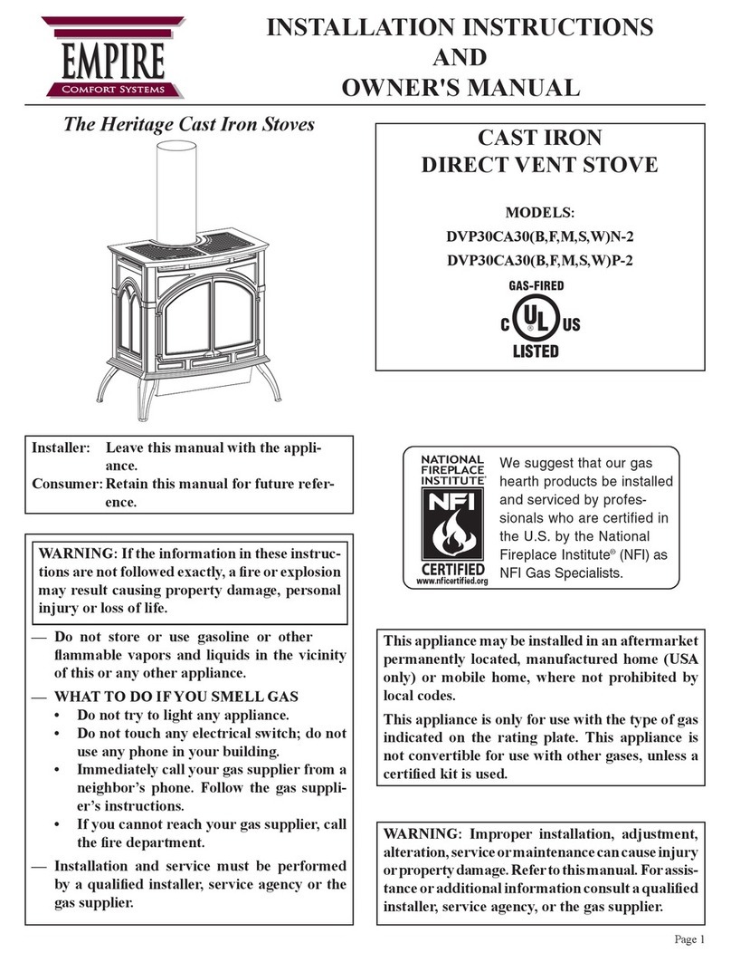 Empire DVP30CA30BN-2 Installation instructions and owner's manual