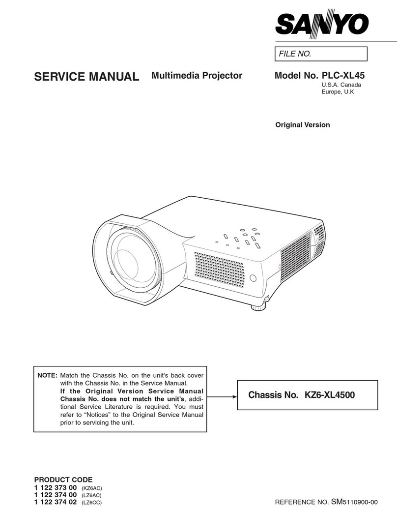 Sanyo PLC-XL45 User manual