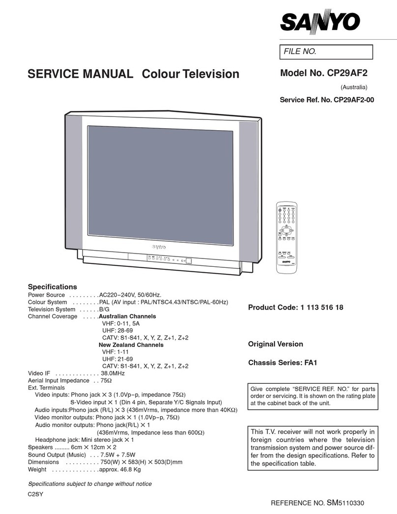Sanyo CP29AF2 User manual