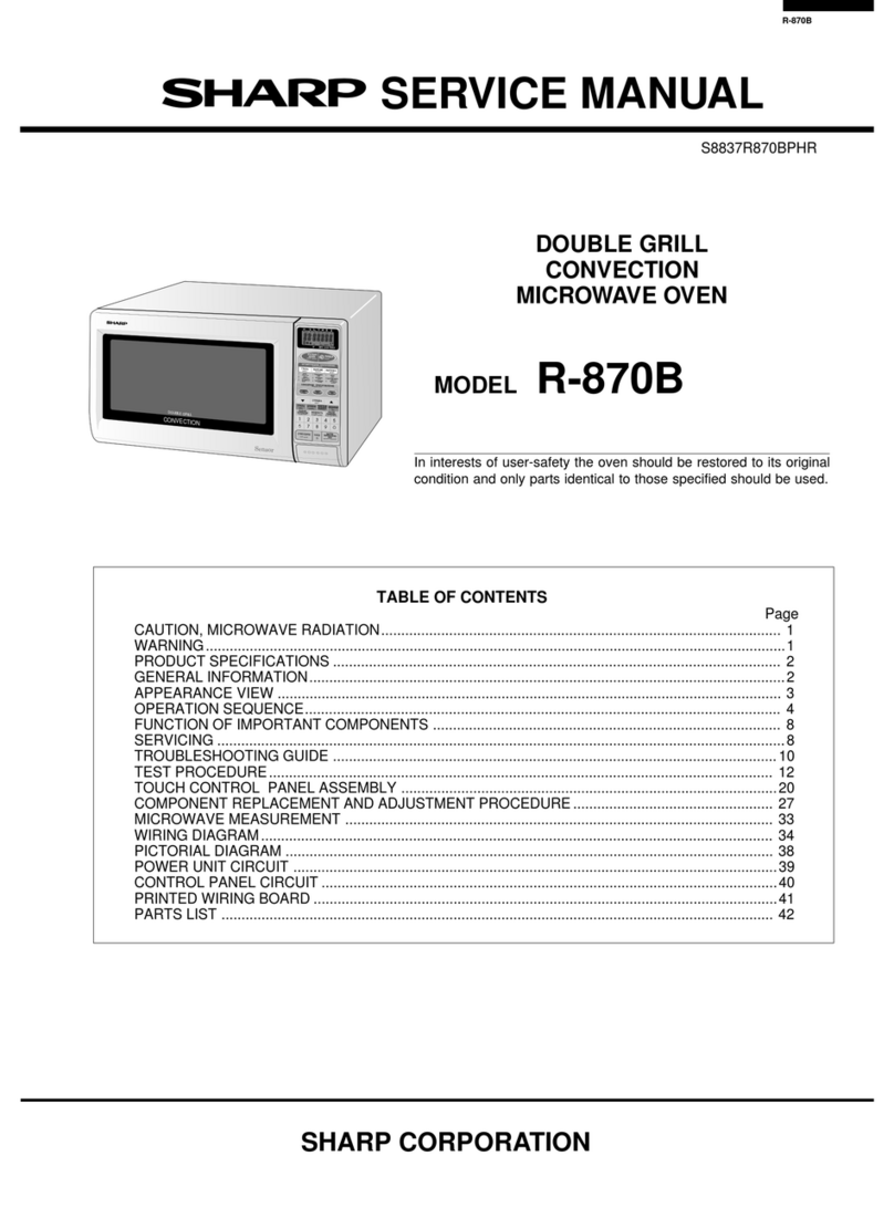 Sharp R-870B User manual