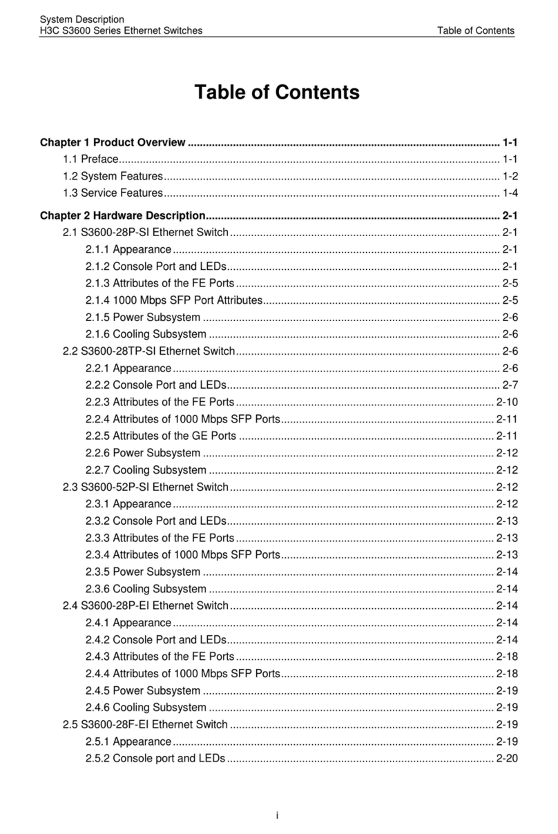H3C S3600-28PSI System description
