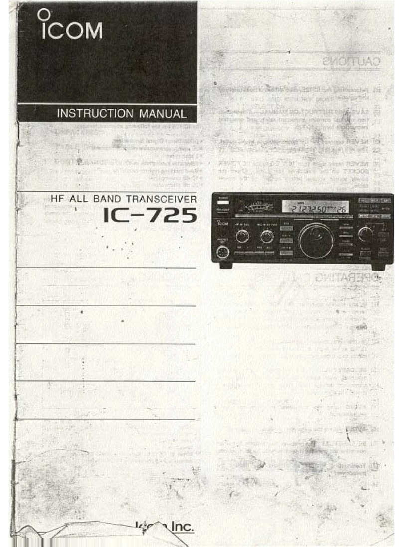Icom IC-725 User manual