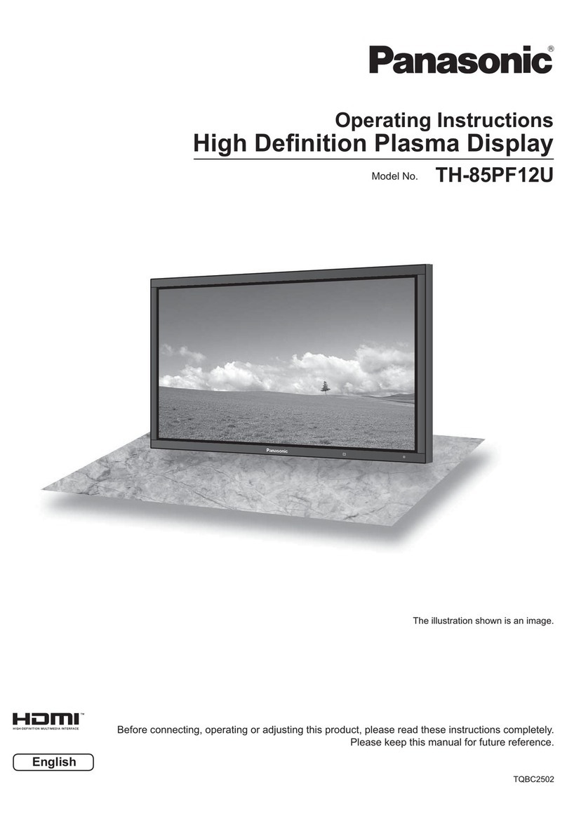Panasonic TH-85PF12U operating instructions