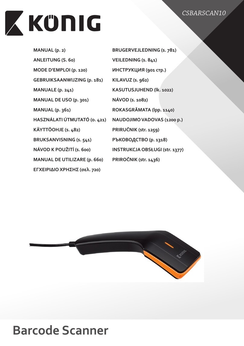 Konig CSBARSCAN10 manual