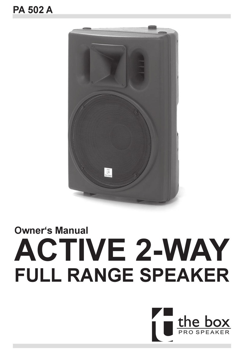 The box PA 502 A User manual