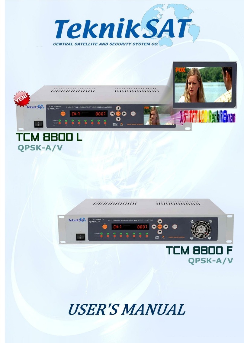 Teknik TCM 8800 L QPSK - A/V user manual