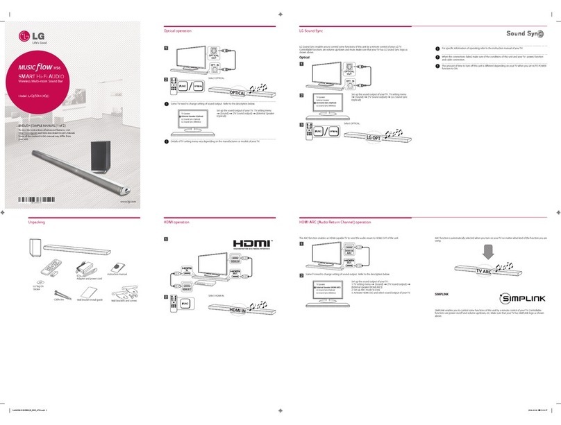 LG Musicflow HS6 Simple manual