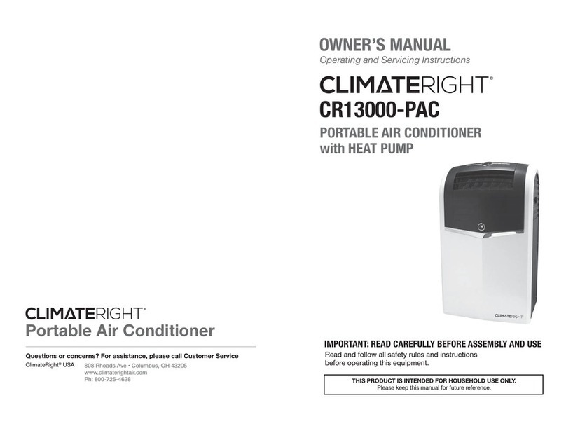 ClimateRight CR13000-PAC User manual