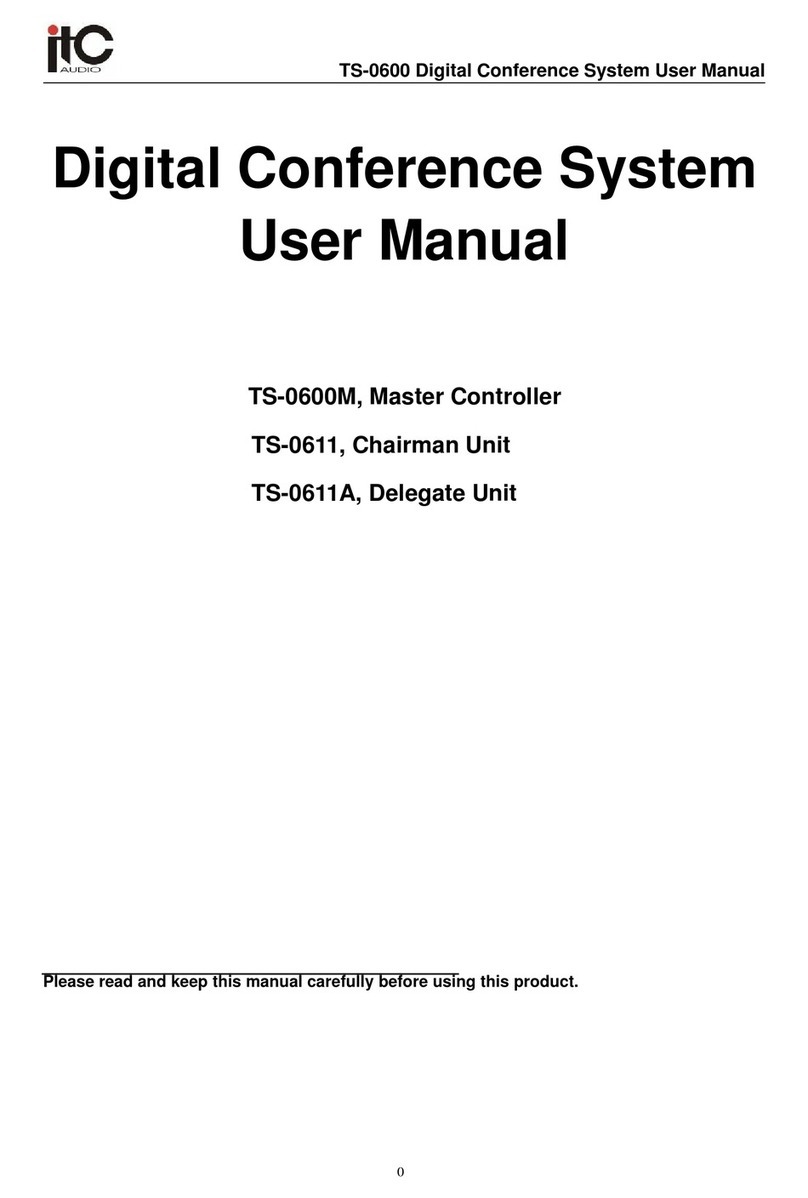 ITC Audio TS-0600 user manual