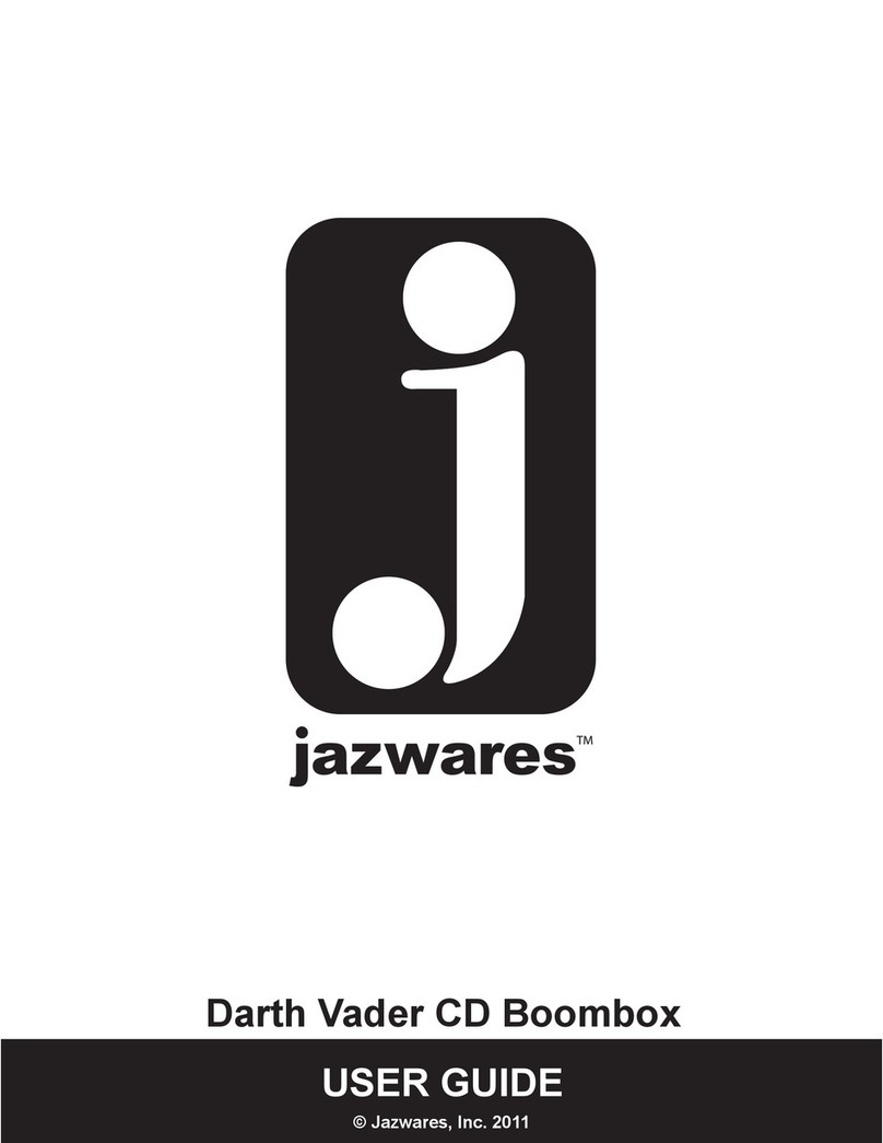 Jazwares Darth Vader CD Boombox user guide