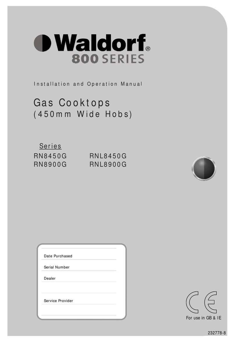 Waldorf RN8450G Installation and operation manual