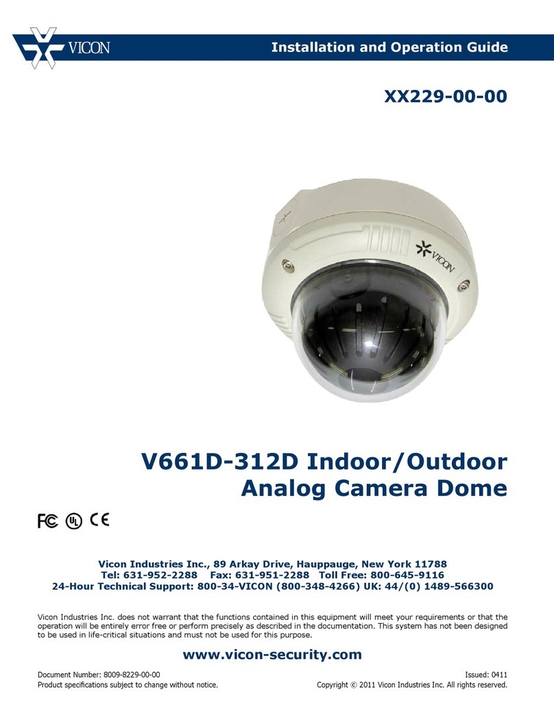 Vicon V661D-312D Operating instructions Vicon V661D-312D Operating instructions