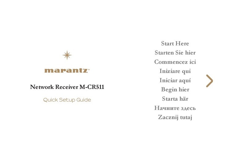 Marantz M-CR511 Quick setup guide