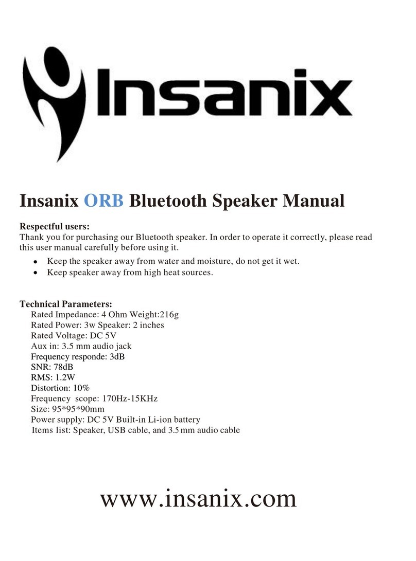 Insanix ORB User manual and service manual