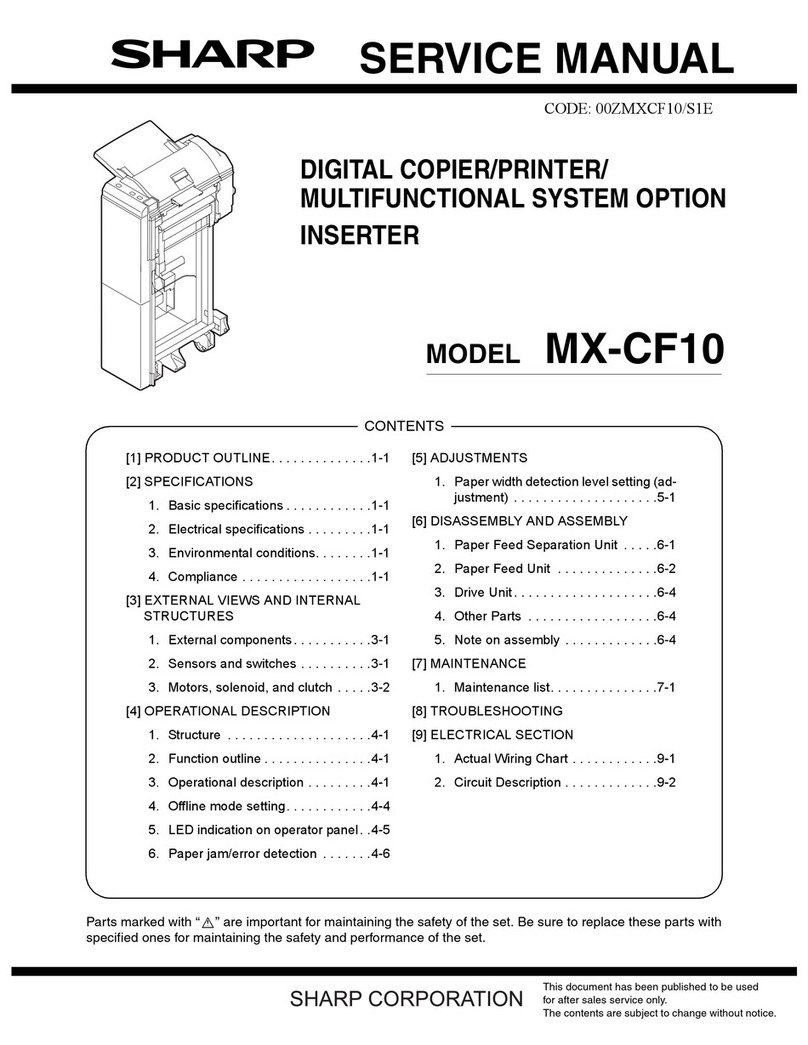 Sharp MX-CF10 Service manual