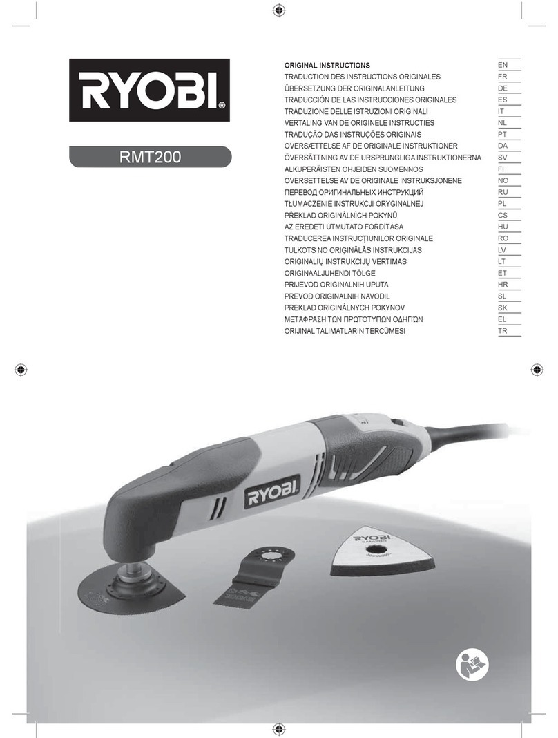 Ryobi RMT200 Original instructions