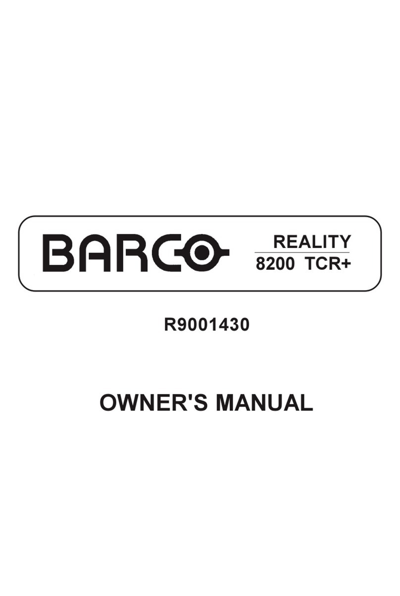 Barco BARCOREALITY 8200TCR+ User manual