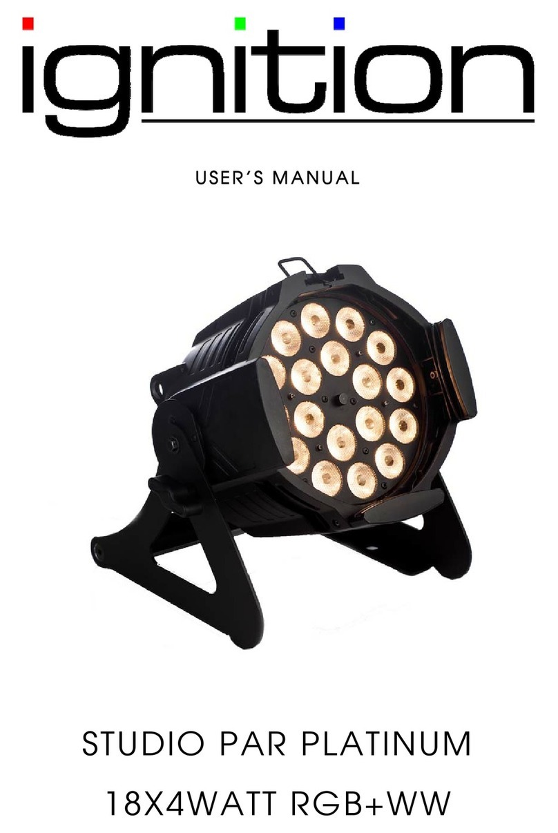 Ignition LED STUDIO PAR PLATINUM user manual