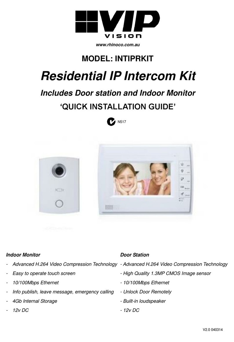 Vip-Vision INTIPRKIT Quick installation guide
