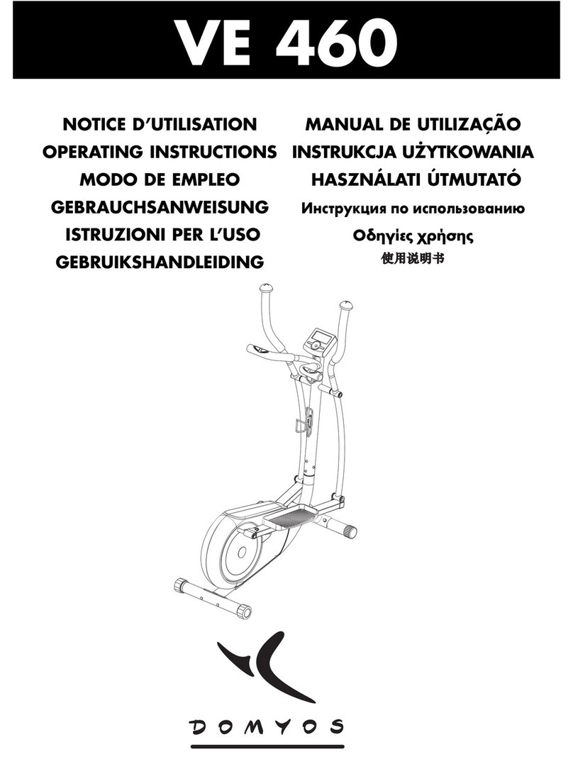 Domyos VE 460 operating instructions
