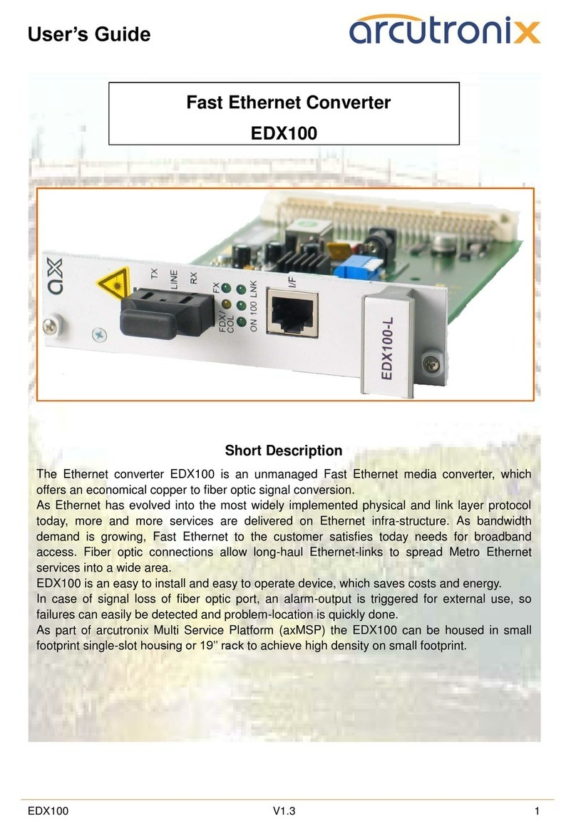 arcutronix EDX100 user guide