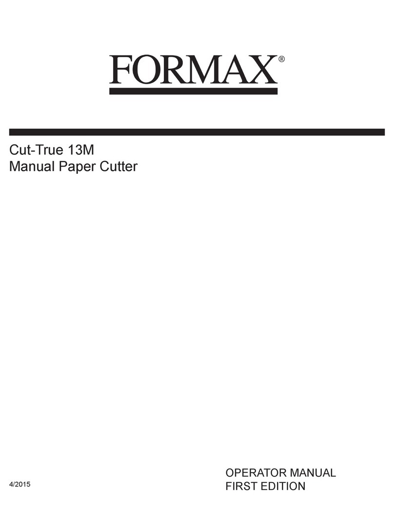 Formax Cut-True 15M User manual