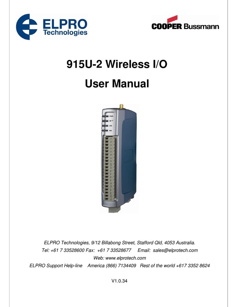 Elpro Technologies 915U-2 user manual